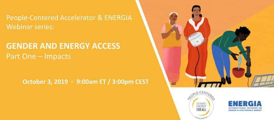 Women’s role in the energy sector:  Key take-aways from a series of three webinars on Gender and Energy Access – Part One