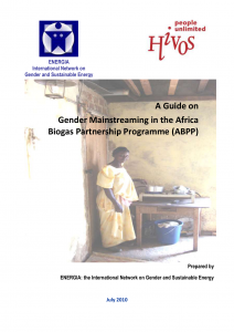 A Guide on Gender Mainstreaming in the Africa Biogas Partnership Programme (ABPP)