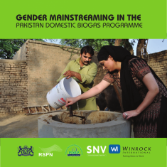 Gender Mainstreaming in the Pakistan Domestic Biogas Programme