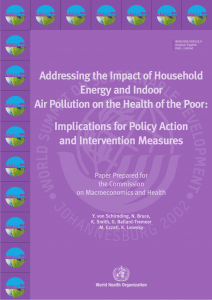 Addressing the Impact of Household Energy and Indoor Air Pollution on the Health of the Poor: Implications for policy action and intervention measures