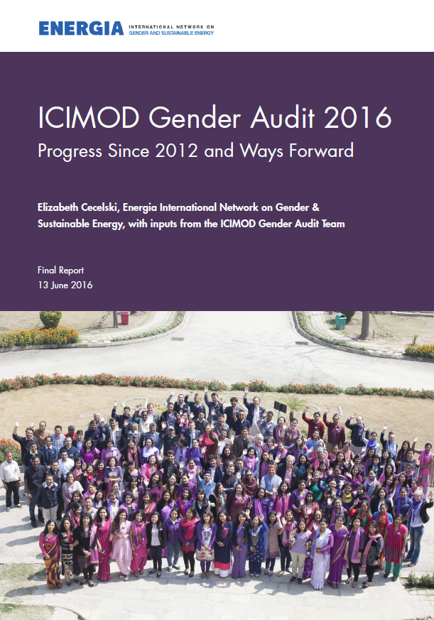 ICIMOD Gender Audit 2016