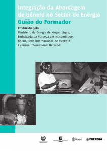 Integração da Abordagem de Género no Sector de Energia. Guião do Formador