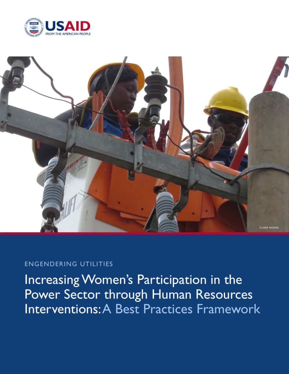 Increasing Women’s Participation in the Power Sector through Human Resources Interventions: A Best Practices Framework