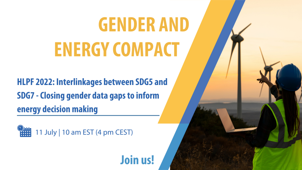 HLPF side event: Interlinkages between SDG5 and SDG7 - Closing gender ...